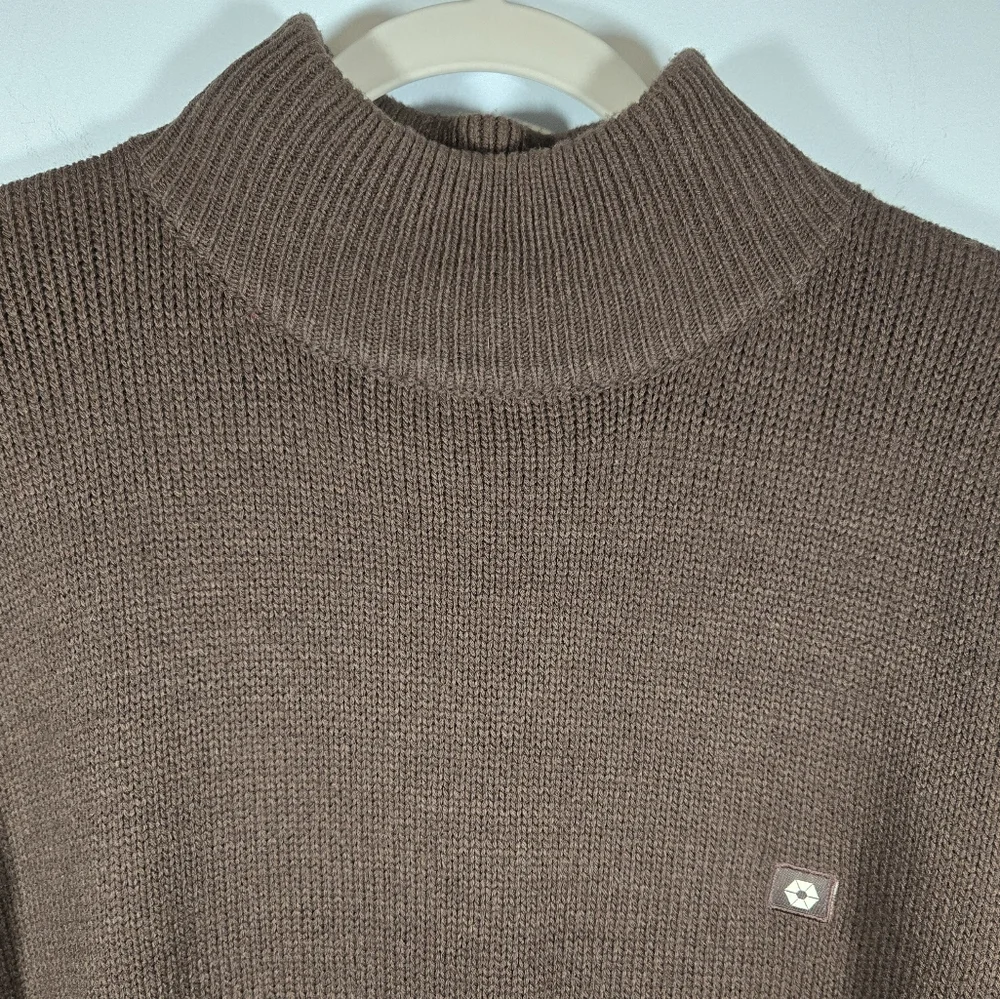 Vintage‎ South Pole Brown Mock Neck Sweater Men’s XL Y2K Streetwear